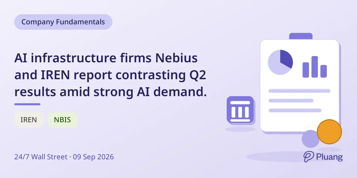 AI infrastructure firms Nebius and IREN report contrasting Q2 results amid strong AI demand.