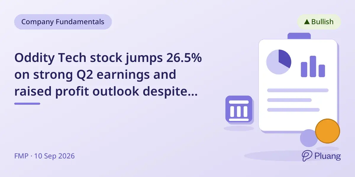 Oddity Tech stock jumps 26.5% on strong Q2 earnings and raised profit outlook despite analyst's lower price target.