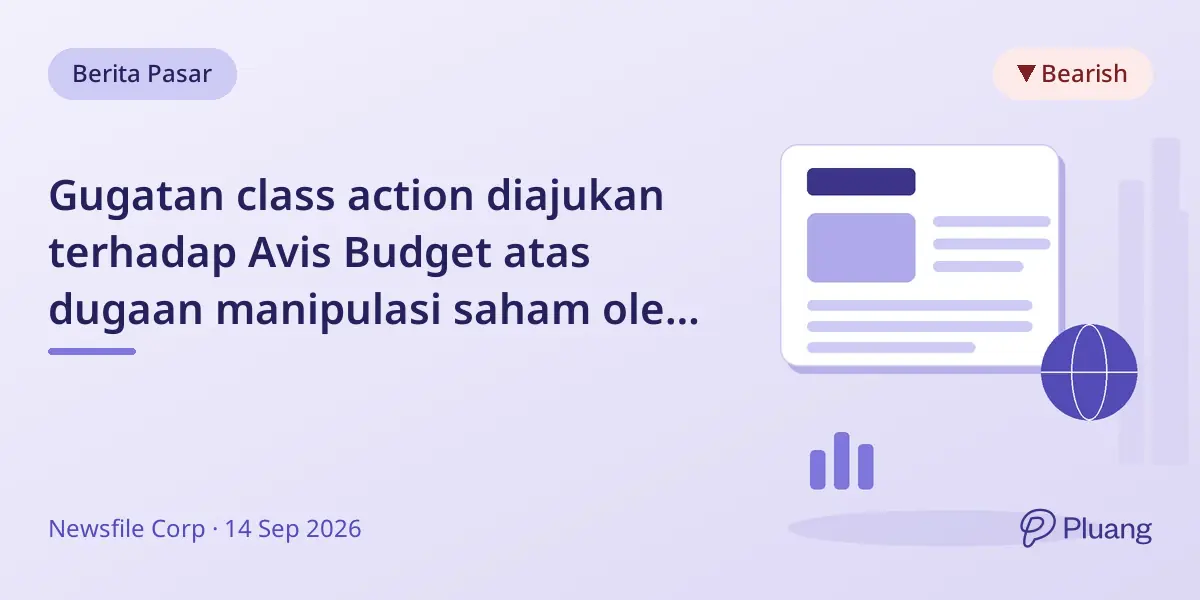 Gugatan class action diajukan terhadap Avis Budget atas dugaan manipulasi saham oleh pemegang saham utama Pentwater.