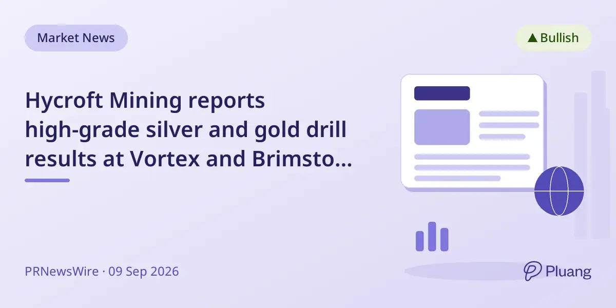 Hycroft Mining reports high-grade silver and gold drill results at Vortex and Brimstone zones in Nevada.