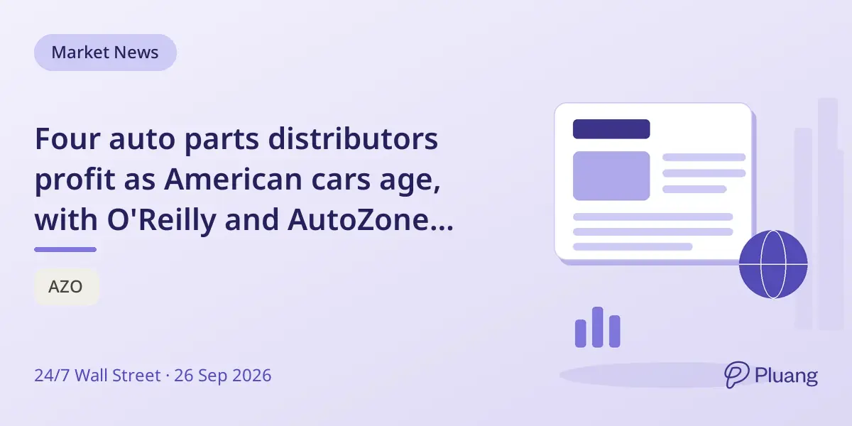 Four auto parts distributors profit as American cars age, with O'Reilly and AutoZone leading steady growth.