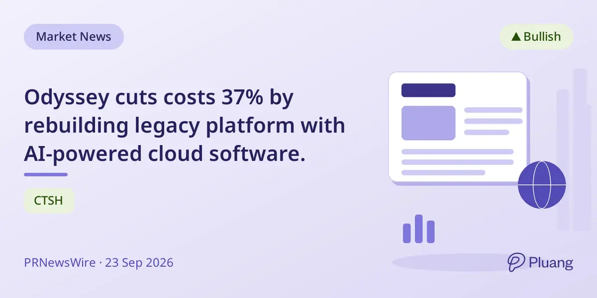 Odyssey cuts costs 37% by rebuilding legacy platform with AI-powered cloud software.