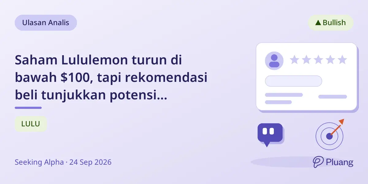 Saham Lululemon turun di bawah $100, tapi rekomendasi beli tunjukkan potensi pemulihan.