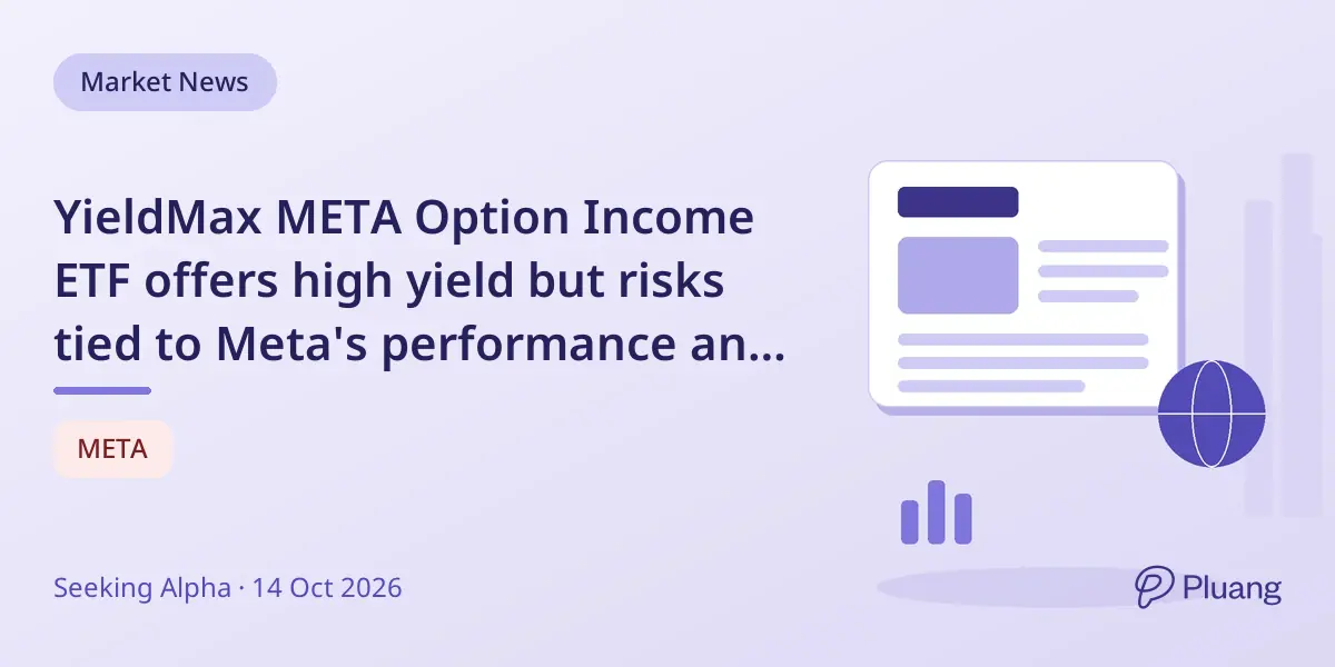 YieldMax META Option Income ETF offers high yield but risks tied to Meta's performance and volatility.
