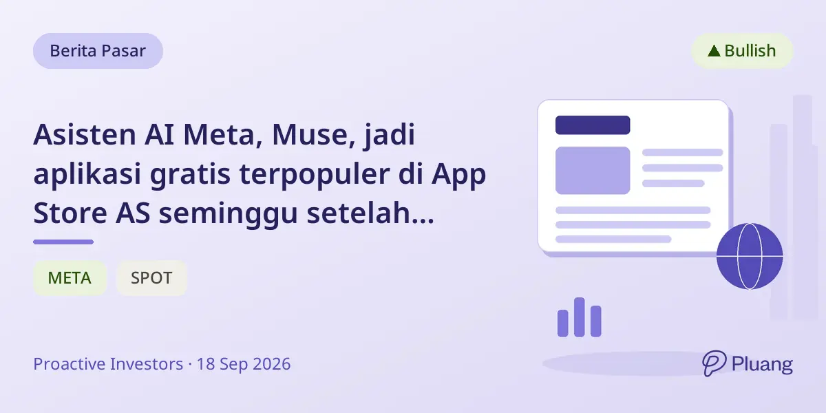 Asisten AI Meta, Muse, jadi aplikasi gratis terpopuler di App Store AS seminggu setelah peluncuran