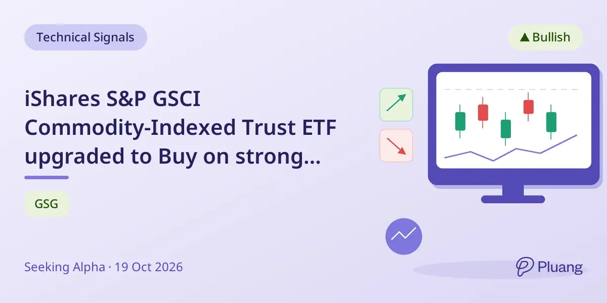 iShares S&P GSCI Commodity-Indexed Trust ETF upgraded to Buy on strong momentum and inflation trends