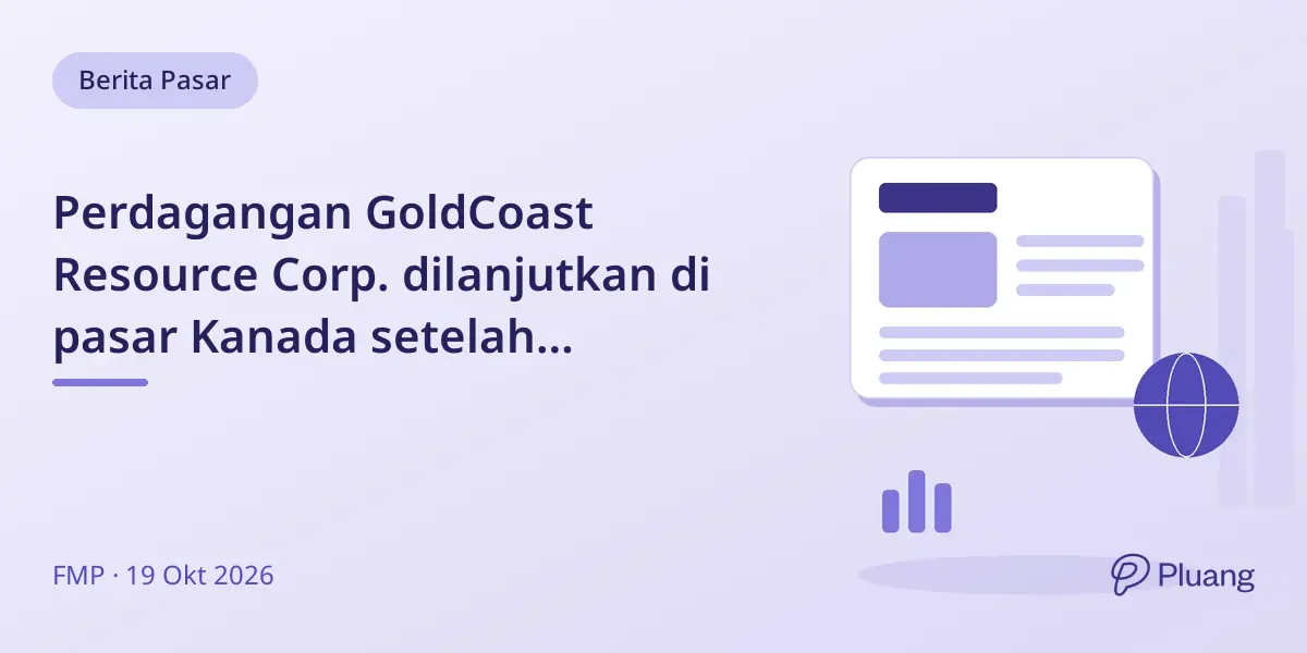 Perdagangan GoldCoast Resource Corp. dilanjutkan di pasar Kanada setelah penghentian sementara.