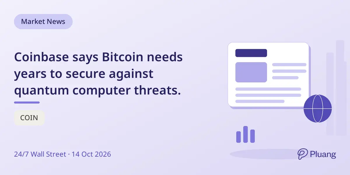 Coinbase says Bitcoin needs years to secure against quantum computer threats.